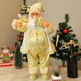 Christmas Figurine Ornament Crafts for Tabletop Party Favors Supplies Office Gold