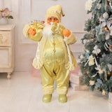 Christmas Figurine Ornament Crafts for Tabletop Party Favors Supplies Office Gold