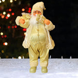 Christmas Figurine Ornament Crafts for Tabletop Party Favors Supplies Office Gold