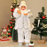 Christmas Figurine Ornament Crafts for Tabletop Party Favors Supplies Office Silver