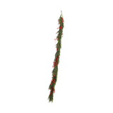 Christmas Garland 180cm Faux Garland with Red Berries for Table Wall Holiday