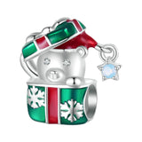 Christmas Bracelet Charm Pendant for Necklaces Xmas Bracelets Craft Supplies Style A