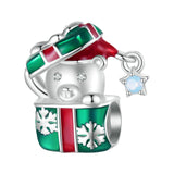 Christmas Bracelet Charm Pendant for Necklaces Xmas Bracelets Craft Supplies Style A