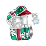 Christmas Bracelet Charm Pendant for Necklaces Xmas Bracelets Craft Supplies Style A