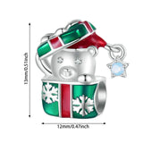 Christmas Bracelet Charm Pendant for Necklaces Xmas Bracelets Craft Supplies Style A