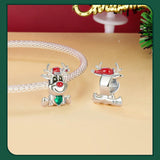 Christmas Bracelet Charm Pendant for Necklaces Xmas Bracelets Craft Supplies Style B