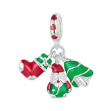 Christmas Bracelet Charm Pendant for Necklaces Xmas Bracelets Craft Supplies Style D