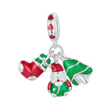 Christmas Bracelet Charm Pendant for Necklaces Xmas Bracelets Craft Supplies Style D