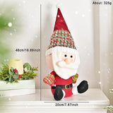 Maxbell Santa Claus Doll Artwork Display Ornament for Farmhouse Party New Year