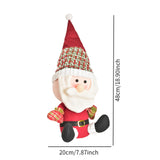 Maxbell Santa Claus Doll Artwork Display Ornament for Farmhouse Party New Year