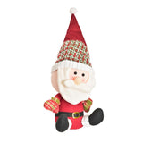 Maxbell Santa Claus Doll Artwork Display Ornament for Farmhouse Party New Year