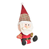 Maxbell Santa Claus Doll Artwork Display Ornament for Farmhouse Party New Year