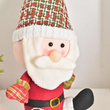 Maxbell Santa Claus Doll Artwork Display Ornament for Farmhouse Party New Year