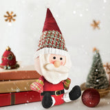 Maxbell Santa Claus Doll Artwork Display Ornament for Farmhouse Party New Year