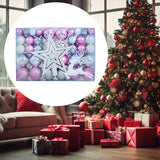 102 Pieces Christmas Balls Star Deer Ornaments Set for Home Wedding Birthday Pink White Silver