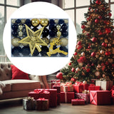 102 Pieces Christmas Balls Star Deer Ornaments Set for Home Wedding Birthday Black Gold