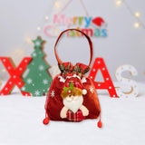 Christmas Gift Bag Drawstring Closure Xmas Party Favor Christmas Decoration Santa Claus