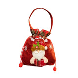 Christmas Gift Bag Drawstring Closure Xmas Party Favor Christmas Decoration Santa Claus