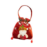 Christmas Gift Bag Drawstring Closure Xmas Party Favor Christmas Decoration Santa Claus