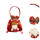 Christmas Gift Bag Drawstring Closure Xmas Party Favor Christmas Decoration Santa Claus