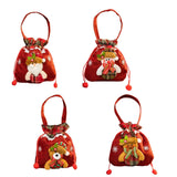 Christmas Gift Bag Drawstring Closure Xmas Party Favor Christmas Decoration Santa Claus