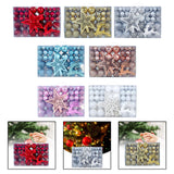 102Pcs Christmas Ball Ornaments Shatterproof for Thanksgiving Wreath Wedding Red