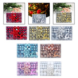 102Pcs Christmas Ball Ornaments Shatterproof for Thanksgiving Wreath Wedding Red