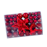 102Pcs Christmas Ball Ornaments Shatterproof for Thanksgiving Wreath Wedding Red