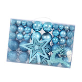 102Pcs Christmas Ball Ornaments Shatterproof for Thanksgiving Wreath Wedding Blue