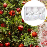 Christmas Ball Ornaments Christmas Decorations DIY for Holiday Outdoor Party 6pcs Style A