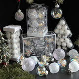 Christmas Ball Ornaments Christmas Decorations DIY for Holiday Outdoor Party 6pcs Style A