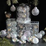 Christmas Ball Ornaments Christmas Decorations DIY for Holiday Outdoor Party 6pcs Style A