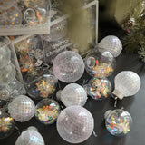 Christmas Ball Ornaments Christmas Decorations DIY for Holiday Outdoor Party 6pcs Style A