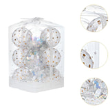 Christmas Ball Ornaments Christmas Decorations DIY for Holiday Outdoor Party 12pcs Style C