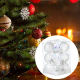 Christmas Ball Ornaments Christmas Decorations DIY for Holiday Outdoor Party 12pcs Style D