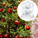 Christmas Ball Ornaments Christmas Decorations DIY for Holiday Outdoor Party 12pcs Style E