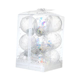 Christmas Ball Ornaments Christmas Decorations DIY for Holiday Outdoor Party 12pcs Style E