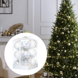 Christmas Ball Ornaments Christmas Decorations DIY for Holiday Outdoor Party 12pcs Style E