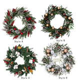 Christmas Wreath Creative Hanger Rustic Winter Wreath for Patio Wall Outdoor 55cm Dia