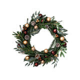 Christmas Wreath Creative Hanger Rustic Winter Wreath for Patio Wall Outdoor 63cm Dia