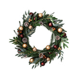 Christmas Wreath Creative Hanger Rustic Winter Wreath for Patio Wall Outdoor 63cm Dia