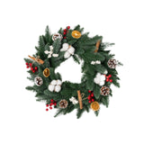 Christmas Wreath Creative Hanger Rustic Winter Wreath for Patio Wall Outdoor 48cm Dia