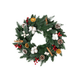 Christmas Wreath Creative Hanger Rustic Winter Wreath for Patio Wall Outdoor 48cm Dia