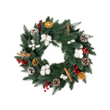 Christmas Wreath Creative Hanger Rustic Winter Wreath for Patio Wall Outdoor 48cm Dia