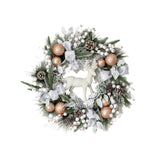 Christmas Wreath Creative Hanger Rustic Winter Wreath for Patio Wall Outdoor 53cm Dia