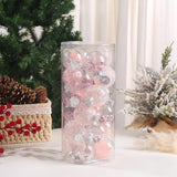 24Pcs Christmas Ball Ornaments Backdrop for Table Centerpiece New Year Party