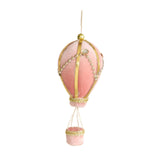 Christmas Tree Hanging Decoration Christmas Bauble for Holiday Home New Year Hot Air Balloon PInk