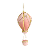 Christmas Tree Hanging Decoration Christmas Bauble for Holiday Home New Year Hot Air Balloon PInk