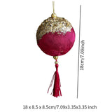 Christmas Tree Hanging Decoration Christmas Bauble for Holiday Home New Year Ball Red