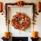 Maxbell Fall Wreath Eucalyptus Leaves Housewarming Garden Festival Front Door Wreath